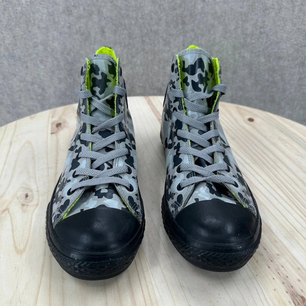Converse Chuck Taylor Rubber Hi Camo Grey Black Neon Rain Boot‎ Sneakers 6